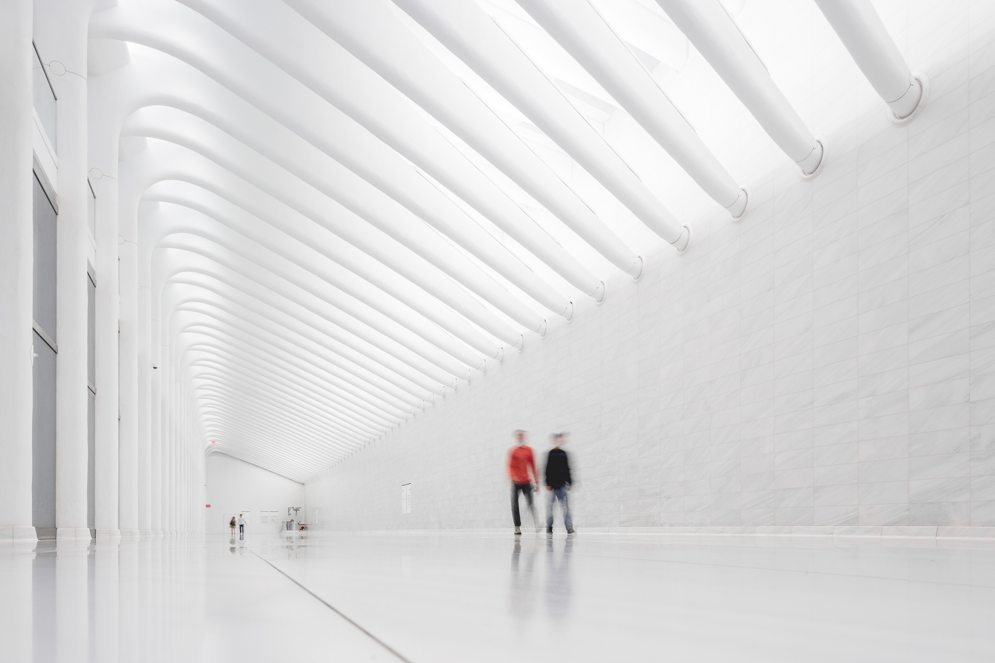 World Trade Center PATH Station concourse by Santiago Calatrava