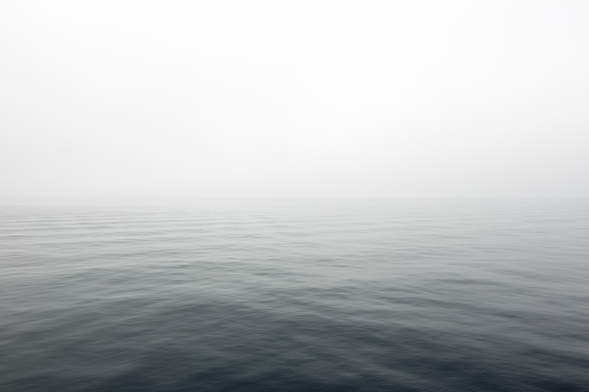 Foggy Straits of Mackinac. Photo by Jason R. Woods.