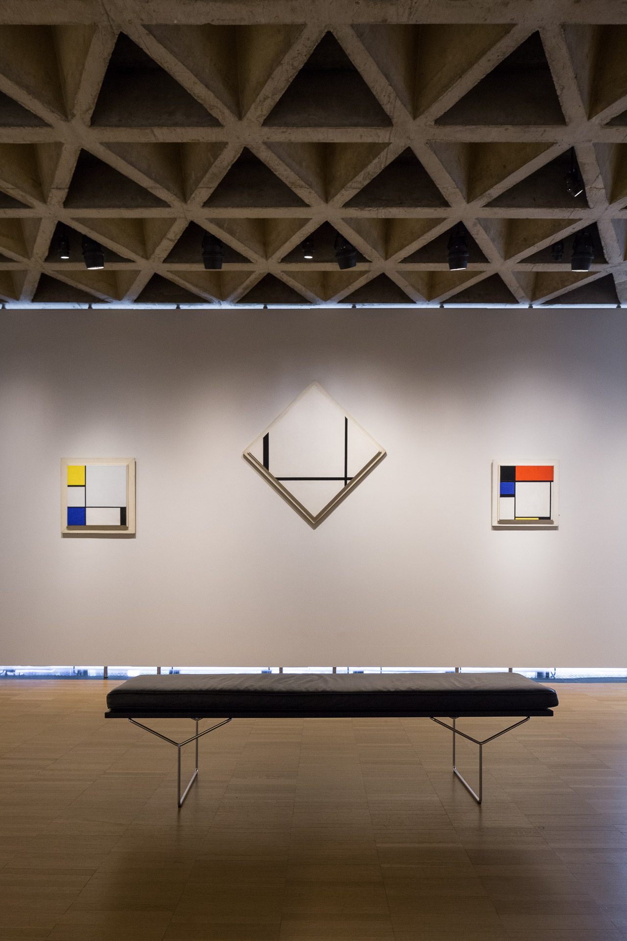 Interior of Yale University Art Gallery in New Haven, CT by Louis Kahn. Photo by Jason R. Woods.