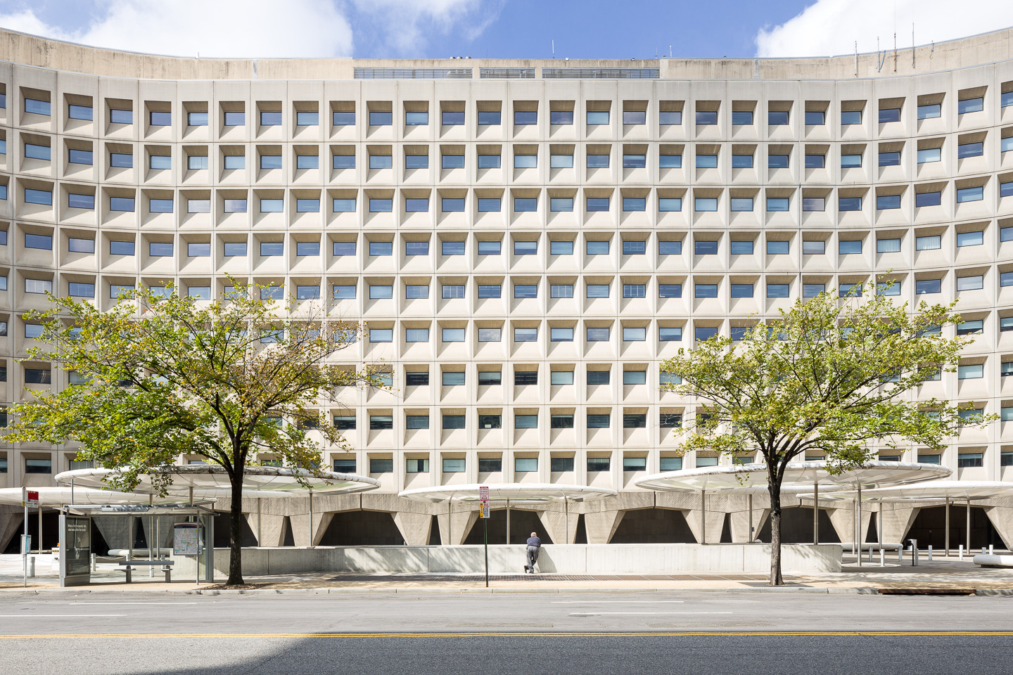 Robert C. Weaver Building in Washington DC by architect Marcel Breuer. Photograph by Jason R. Woods.